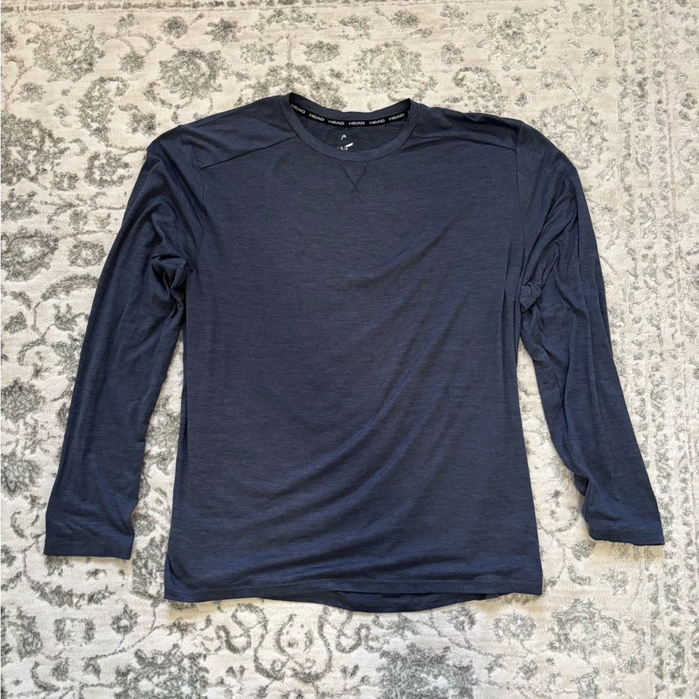 Men's Navy Head Long Sleeve Shirt